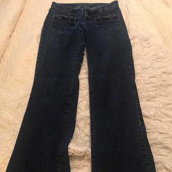 Michael Kors Dark Wash Mid-Rise Jeans Size 8 - Picture 4 of 12